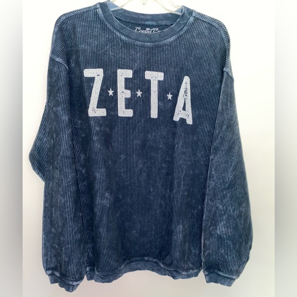 zeta tau alpha Tops - ZETA corded crewneck